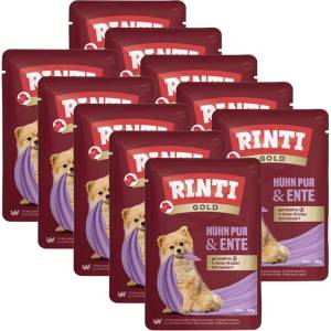 RINTI Капсула RINTI GOLD PUR пиле & патица 10 x 100 г