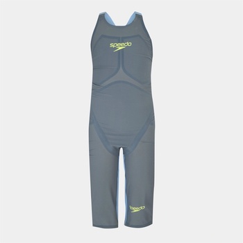 Speedo Women's Fastskin LZR Pure Valor 2.0 Openback Kneeskin - Grey/Blue