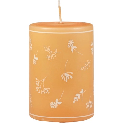 Unipar Жълта свещ , време на горене 48 часа Fleur - Unipar (Fleur Yellow Pillar 70x100)