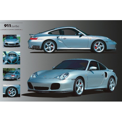 Plagát, Obraz - Porsche 911 Turbo, 91.5 × 61 cm