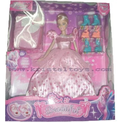 Кукла с аксесоари розова