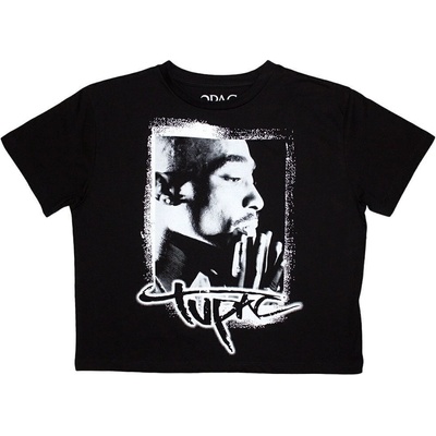 2Pac Spray Photo Black XS Дамски Риза (2PACCT68LB00)