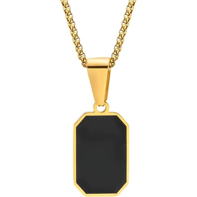 HARAHU Колие ti-34224 - Златен / Черен kp34224 (ti-34224)