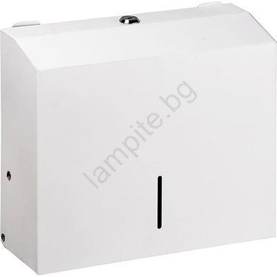 Bemeta Диспенсър за кърпи 28x24, 5 см неръждаема стомана/бял (BD0390)