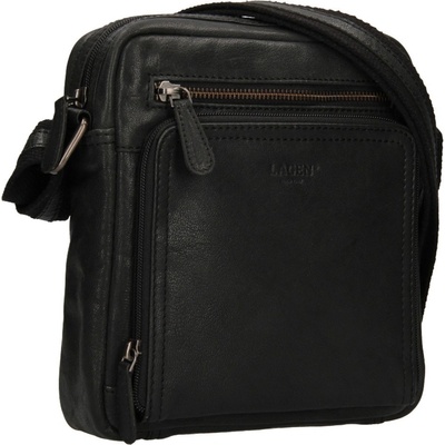 Lagen pánska kožená crossbody taška 4091 čierna
