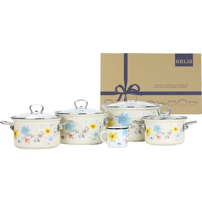 BELIS Smaltovaná sada nádobí 9dílná MEADOW 19667-095DCDN3 – Hledejceny.cz