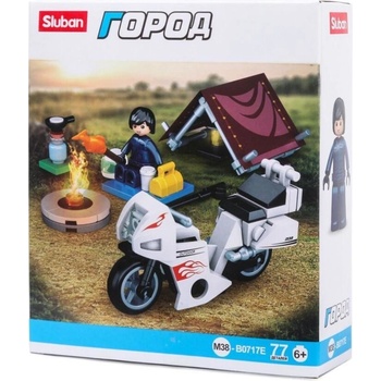 Sluban B0717E Motorkář v kempu