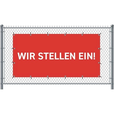 Jansen Display Standardní banner na plotPřijímáme nové zaměstnance Němec Červené, 2000 x 1000 mm