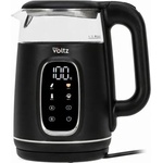 Voltz Oliver Voltz OV51230AF, 2200 W, 1, 7 литра, сензорно управление, 4 програми, черно/сребристо, електрическа кана (51230AFBCH)