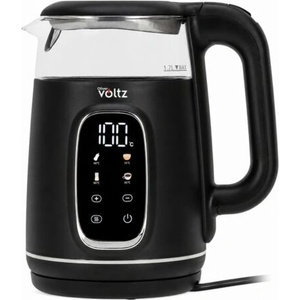 Voltz Oliver Voltz OV51230AF, 2200 W, 1, 7 литра, сензорно управление, 4 програми, черно/сребристо, електрическа кана (51230AFBCH)