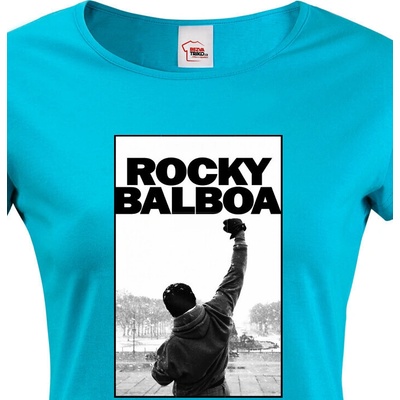 Bezvatriko.cz 2082 Dámské triko Rocky Balboa Modrá – Zboží Dáma