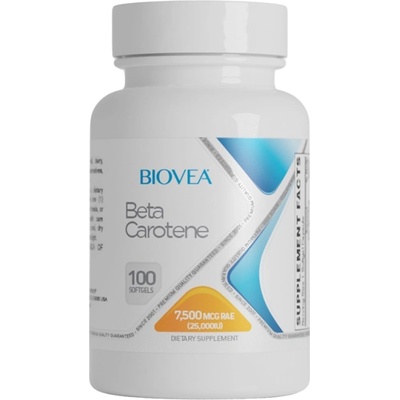 BIOVEA Beta-Carotene 25000 IU [100 капсули]
