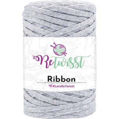 Ribbon ReTwisst 4 světle šedá