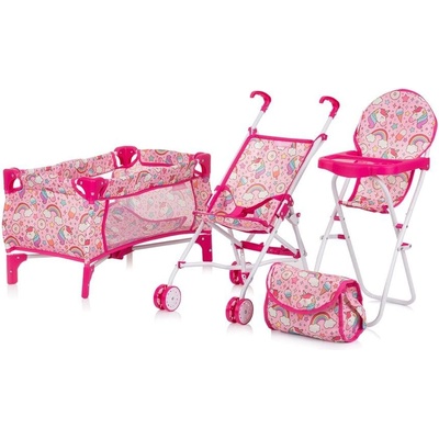 Chipolino Комплект за кукли 3 в 1 "Трикси" еднорог (3800931060619)