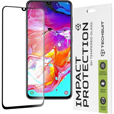 Techsuit Протектор за Samsung Galaxy A70 / A70s / A90 5G - 111D Full Cover / Full Glue Glass - черен