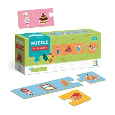 dodo - Комплект от 6 пъзела x 4 части - Професии (300274)