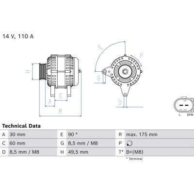 Alternátor BOSCH 0 986 082 940