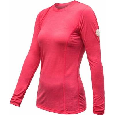 SENSOR MERINO AIR dámske tričko dl.rukáv magenta