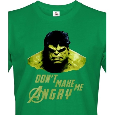 Bezvatriko cz Hulk 2 z týmu Avengers Canvas pánské tričko s krátkým rukávem 0314 DTF DTG zelená