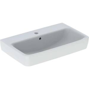 Geberit Selnova Compact - Умивалник 65x40 см, с преливник, отвор за смесител, бял 501.890. 00.7 (501.890.00.7)