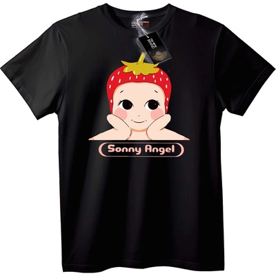 NOONEBRAND Тениска Sonny Angel ягода - XS, Black