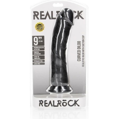 RealRock by Shots Curved Realistic Dildo with Suction Cup 23 cm