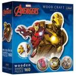Trefl Puzzle 160 Pieces Contour Wooden Puzzles Braves Iron Man