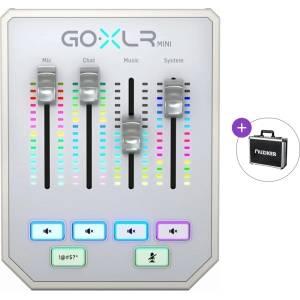 TC Helicon GoXLR Mini White Basic SET White Подкаст миксери (GoXLR MINI-WH_001-BASIC-SET)