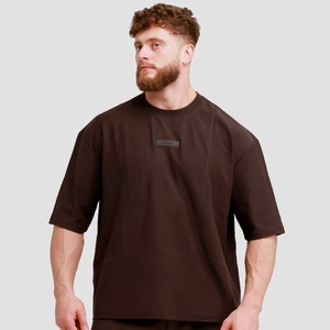 GymBeam Unstoppable Овърсайз тениска Brown M