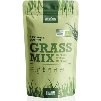 Purasana Wheat Grass Raw Juice Powder BIO 200 g
