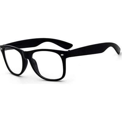 NERD Nedioptrické brýle wayfarer černé Wayfarer style NERD-001 – Zboží Dáma