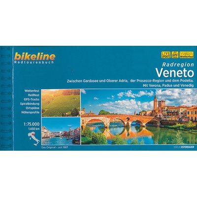 Esterbauer vydavatelství cykloprůvodce Veneto (Benátsko) 1:75 t. německy
