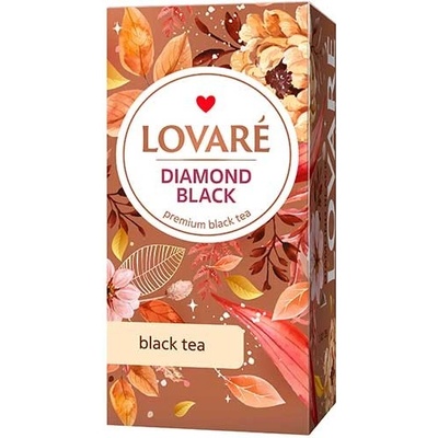 LOVARÉ Čaj Diamond Black 24 sáčkov