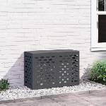 vidaXL Покритие за климатик Антрацит 90 x 40 x 60 см Стомана (865892)