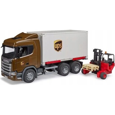 Bruder Nákladné auto Scania Super 560R s vozíkom a paletami 1:16