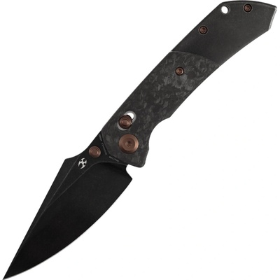 Kansept Fenrir KNFS Exclusive, M390 Blackwash, Shred Carbon K1034VC1