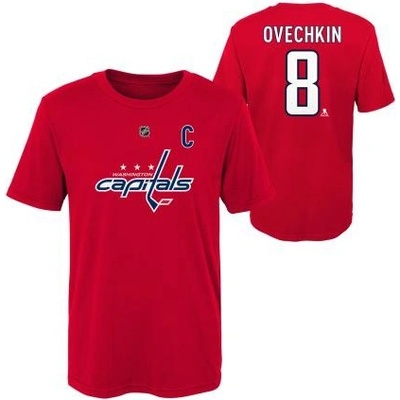 Outerstuff detské tričko Alex Ovechkin Washington Capitals Flat Captains Name and Number