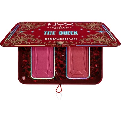 NYX Professional Makeup Bridgerton Royal Blush палитра с ружове цвят 03 The Queen 2x5 гр