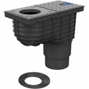 Haco Lapač strešných vôd univerzálny LSVU DN 125/110 čierny