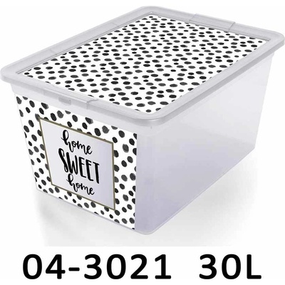 Branq úložný box Deco 30L tečky 04-3021-DOT