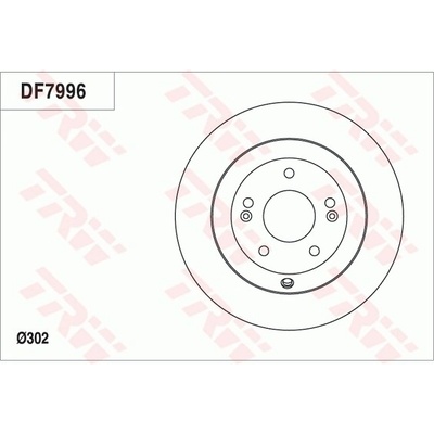 Brzdový kotúč TRW DF7996