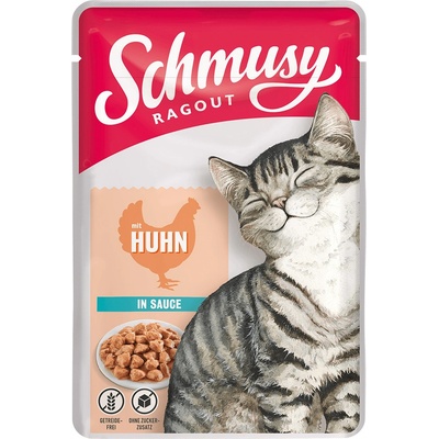 Schmusy Ragout s kuracím mäsom v omáčke 22 x 100 g