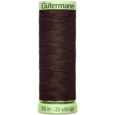 Nit PES Gütermann JEANS - extra silná 30 (30m) barva 696 - hnědá