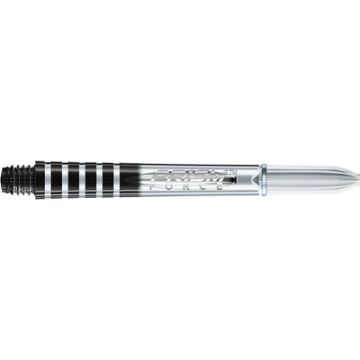 Násadky na šípky Winmau Prism force plastové dlhé priesvitné čierne Dĺžka násadky: 48 mm