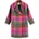 Scotch & Soda Палто Scotch & soda Oversized Rainbow Wool coat - Green / Pink (Rainbow Check)