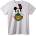 NOONEBRAND Тениска Mickey Mouse Gucci сърце - M, Black