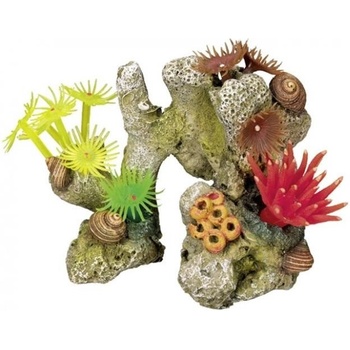 Nobby Korál s rostlinami 11x7x8,5 cm