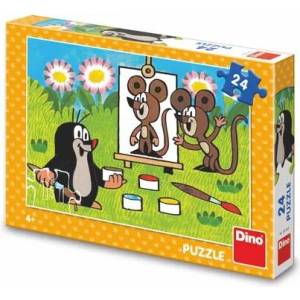 Dino - Puzzle Krtko maliarom 24 dielikov - 1 - 39 piese