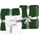 FARO Fleece deka s beránkem listy zelená