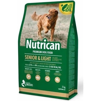 Canvit Nutrican Senior & Light Kuřecí 3 kg